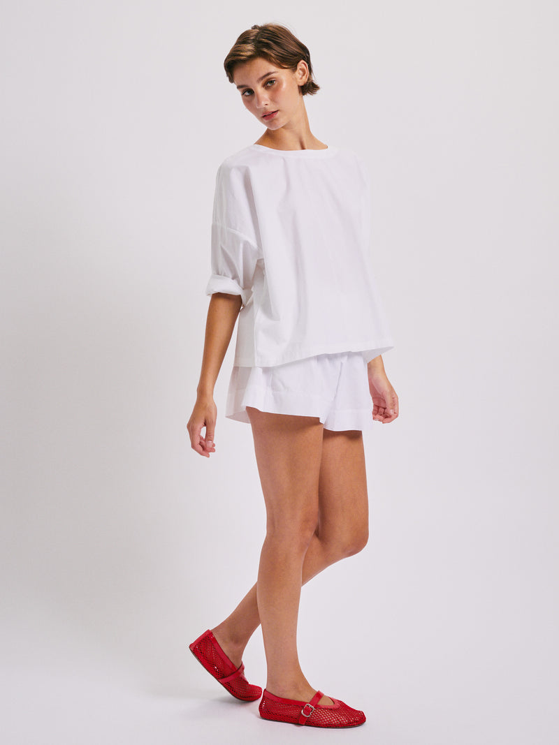 Suzie Kondi Shkip Shorts In Cotton Poplin