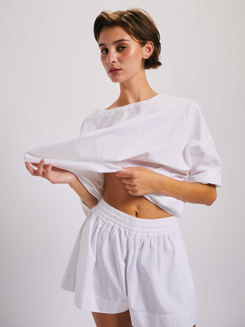 Suzie Kondi Shkip Shorts In Cotton Poplin