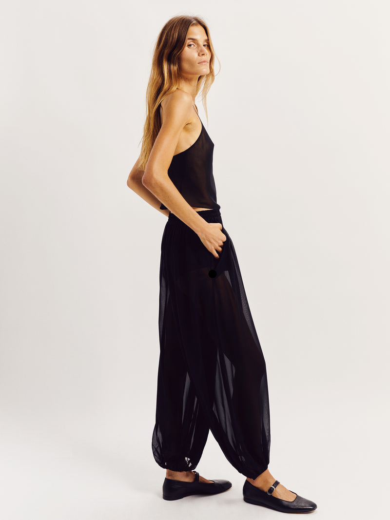Suzie Kondi Sofia Pants In Silk Chiffon