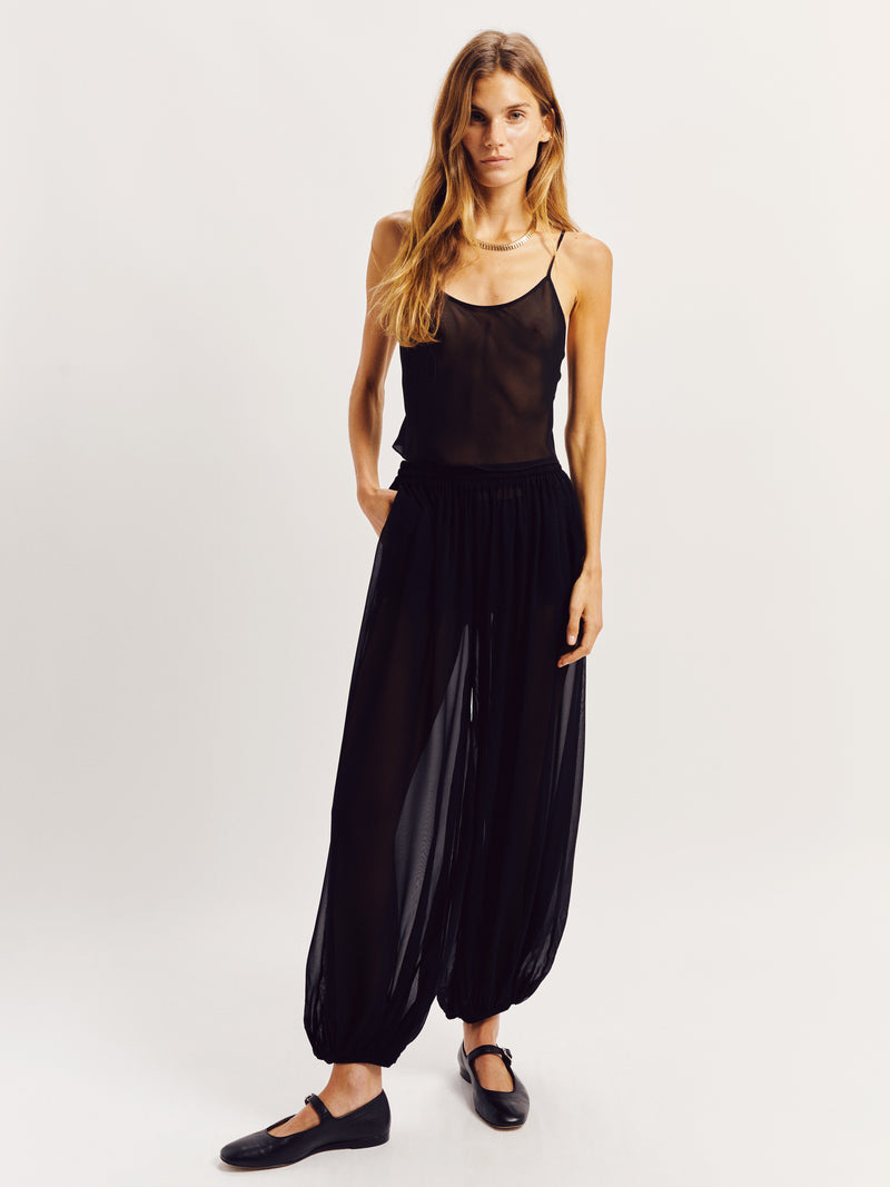Suzie Kondi Sofia Pants In Silk Chiffon