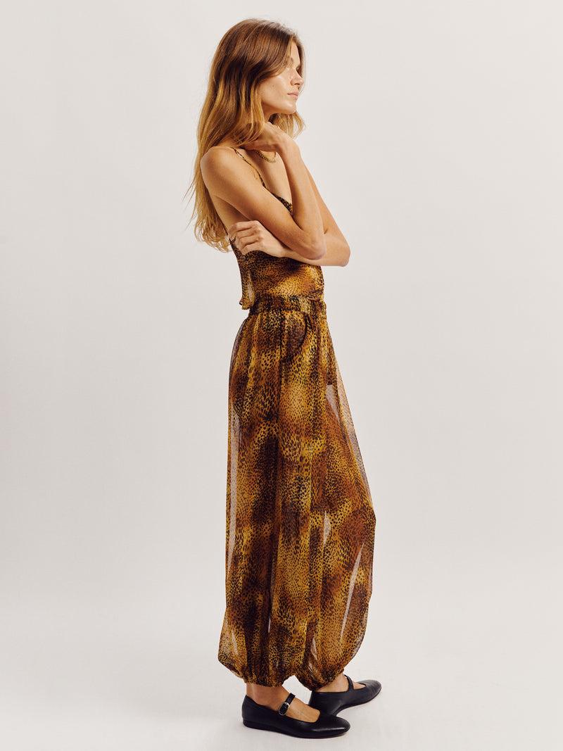 Suzie Kondi Sofia Pants In Silk Chiffon