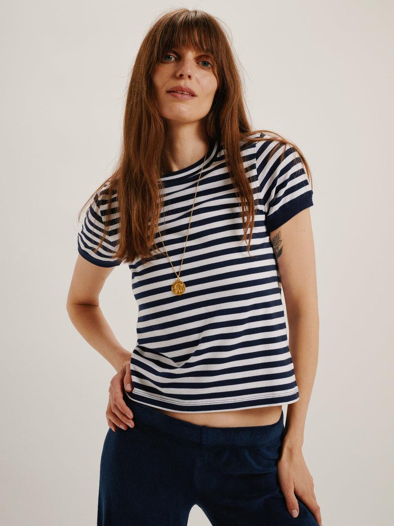 Suzie Kondi Symi Tee In Cotton Jersey