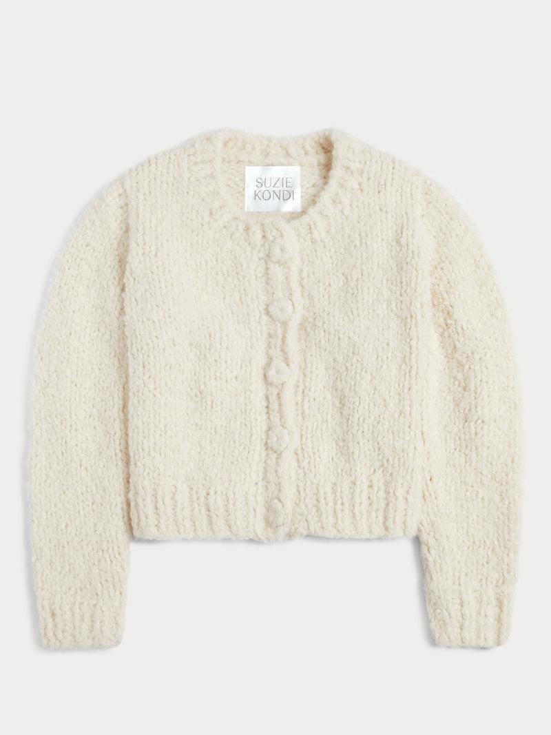 suzie kondi The Bleta Cardigan in Boucle Cashmere