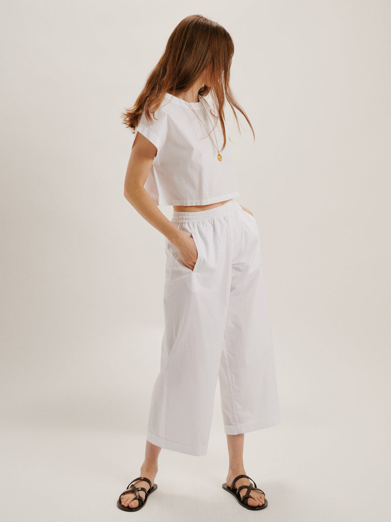 Suzie Kondi The Finance Pants In Cotton Poplin