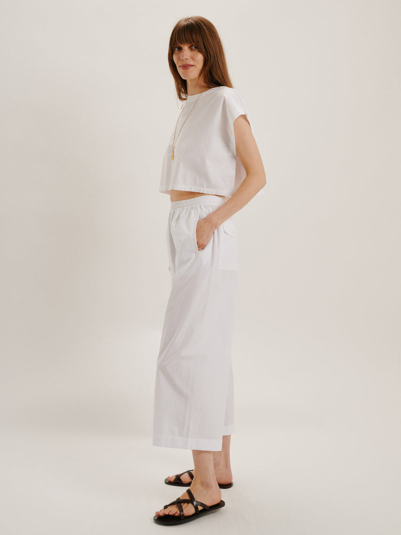 Suzie Kondi The Finance Pants In Cotton Poplin