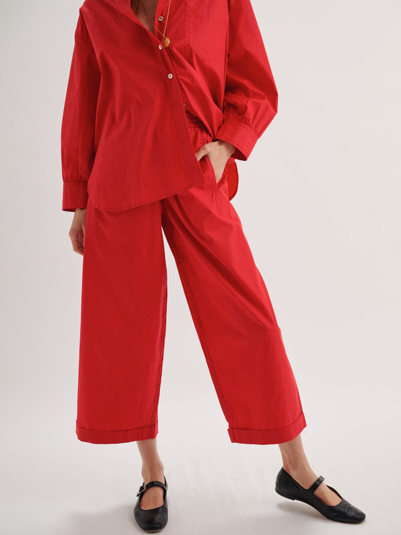 Suzie Kondi The Finance Pants In Cotton Poplin