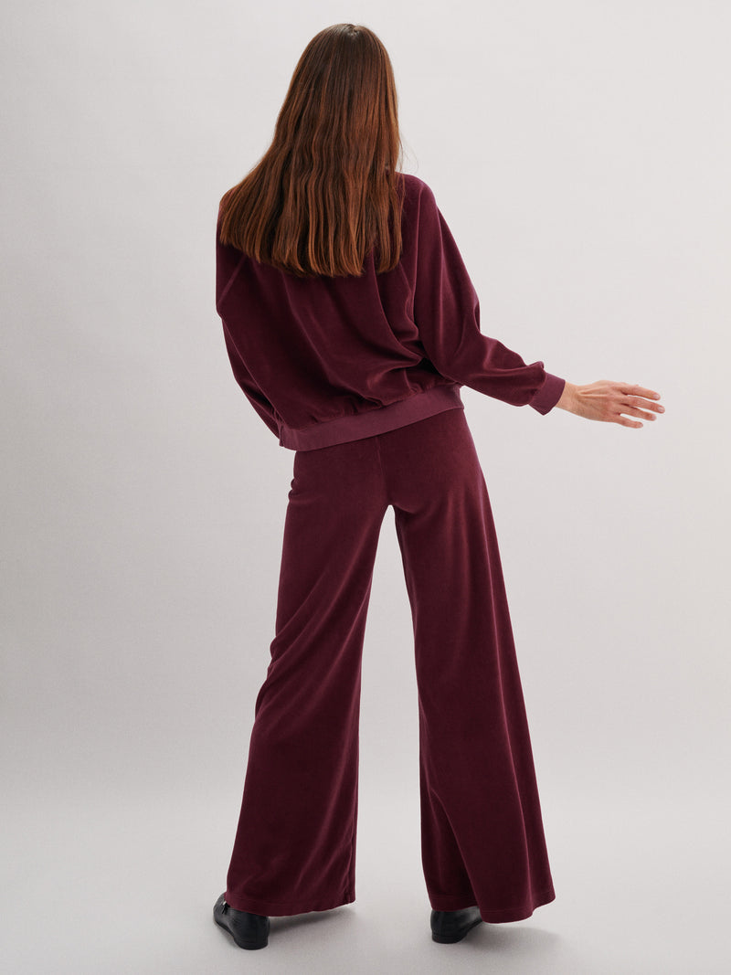 Suzie Kondi The Zephyra Flare Pants In Velour