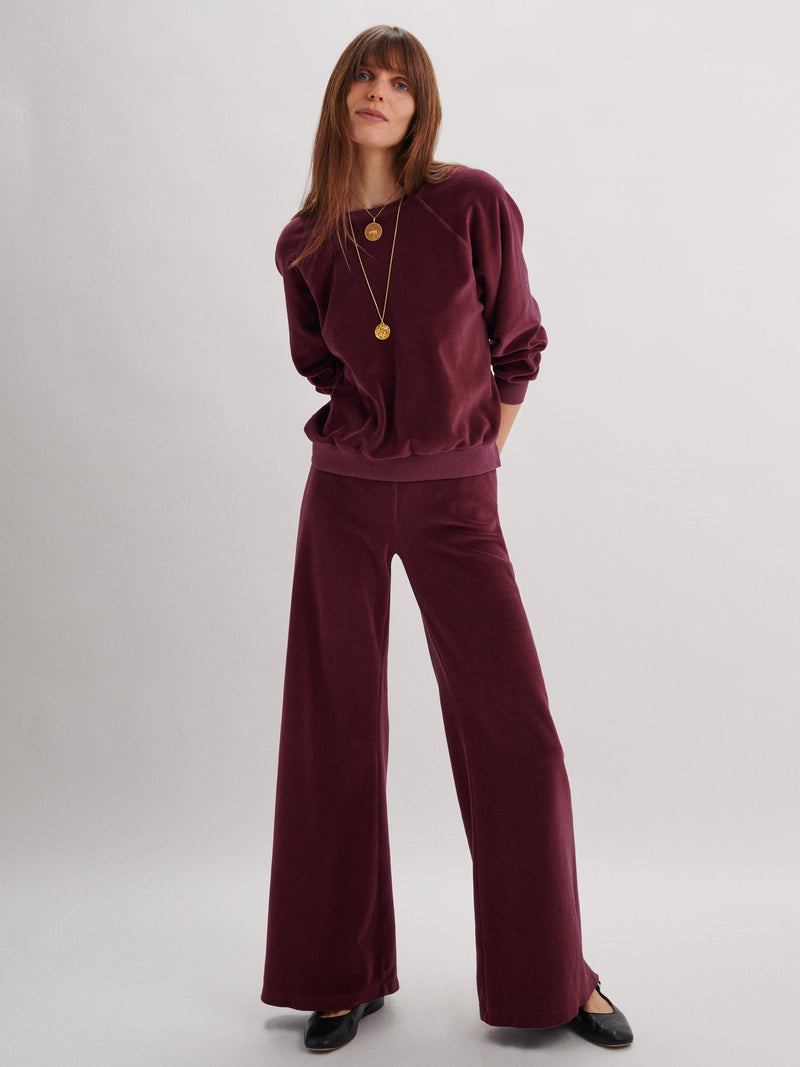 Suzie Kondi The Zephyra Flare Pants In Velour