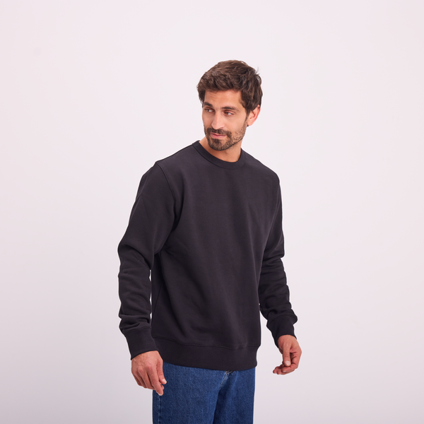 Svnty Black Essential Crewneck Sweatshirt