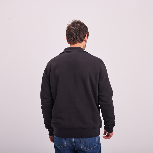 Svnty Black Quarter-Zip Sweatshirt