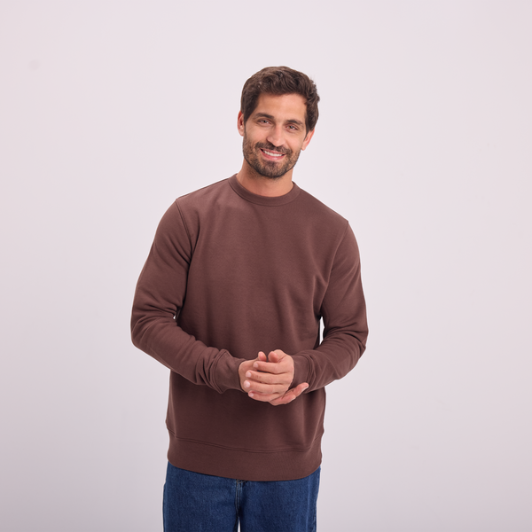 Svnty Brown Essential Crewneck Sweatshirt