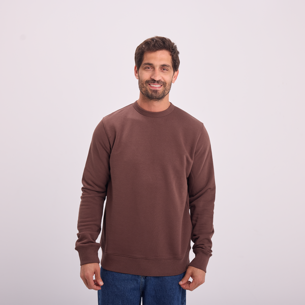 svnty Brown Essential Crewneck Sweatshirt