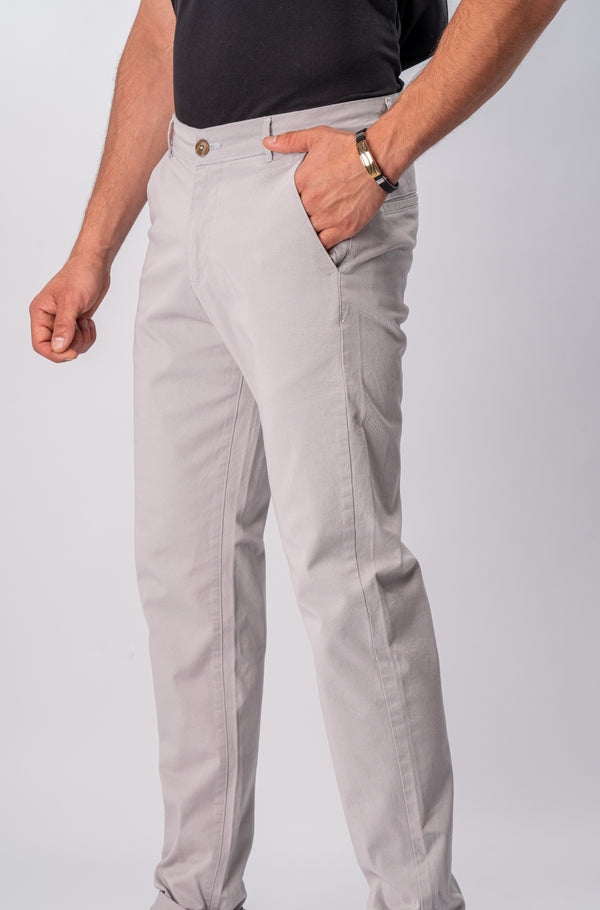 Svnty Gabardine Pants - Light Gray