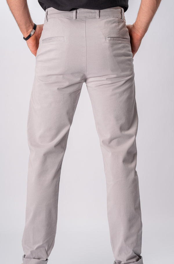 Svnty Gabardine Pants - Light Gray