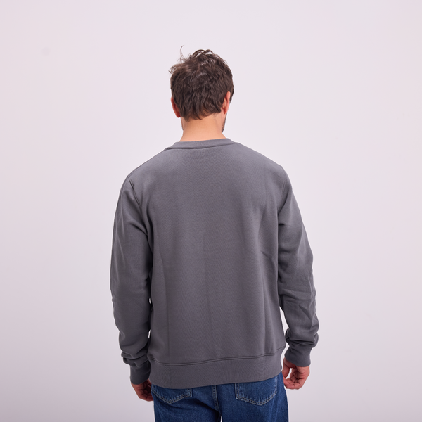 Svnty Gray Logo Print Crewneck