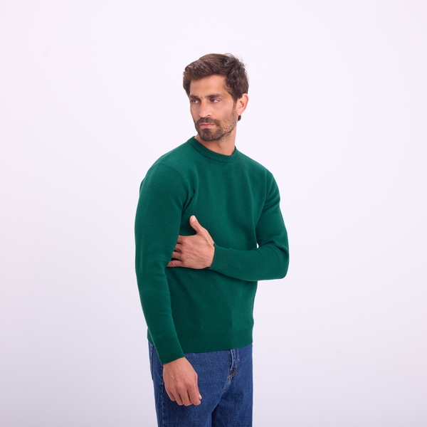 Svnty Green Essential Knit Crewneck