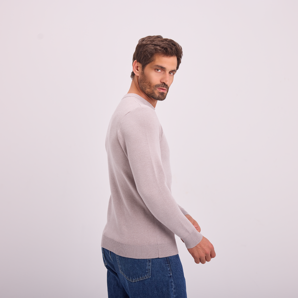 Svnty Light Gray Essential Knit Crewneck