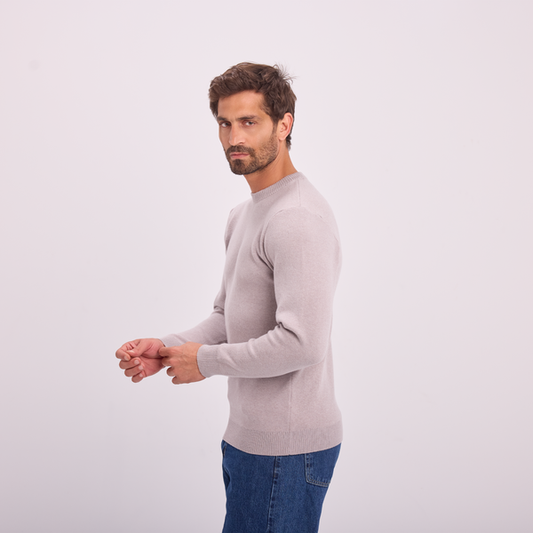 Svnty Light Gray Essential Knit Crewneck