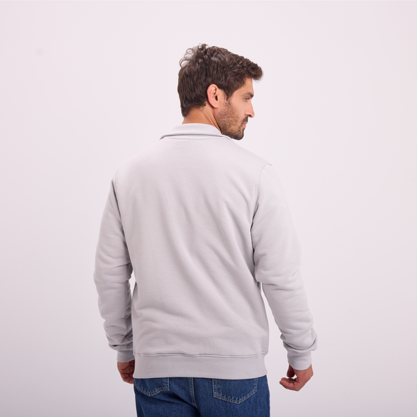 Svnty Light Gray Quarter-Zip Sweatshirt