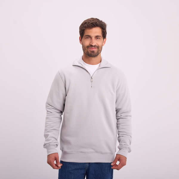 svnty Light Gray Quarter-Zip Sweatshirt