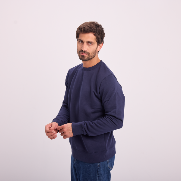 Svnty Navy Essential Crewneck Sweatshirt