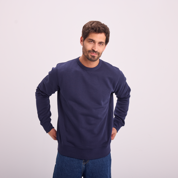 Svnty Navy Essential Crewneck Sweatshirt