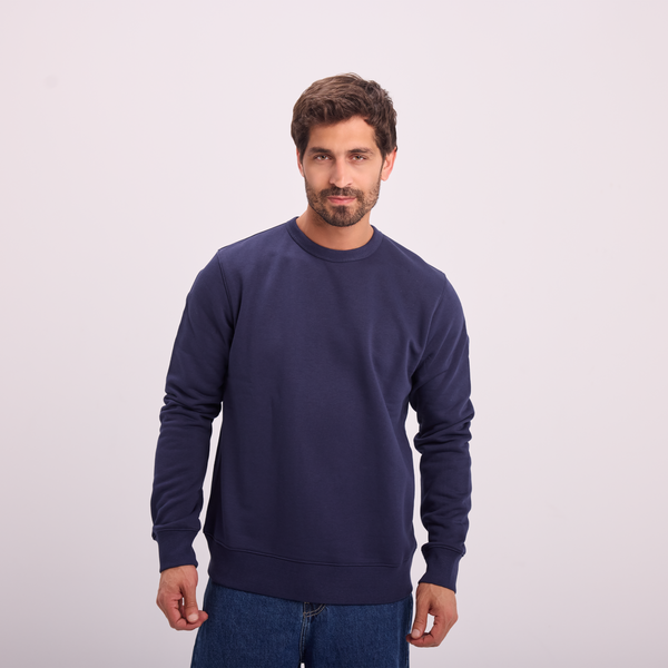 svnty Navy Essential Crewneck Sweatshirt