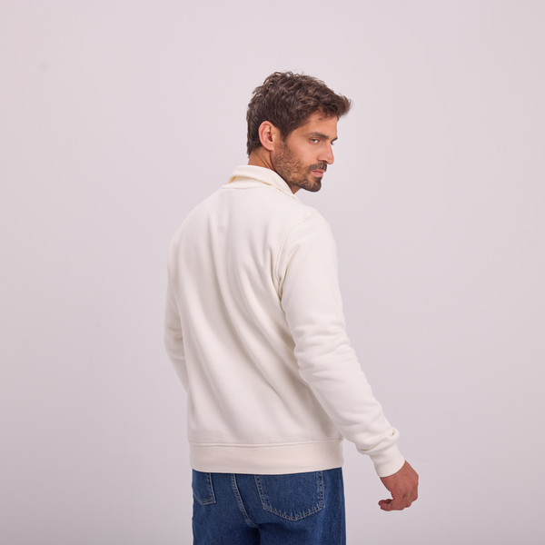 Svnty Off-White Quarter-Zip Sweatshirt