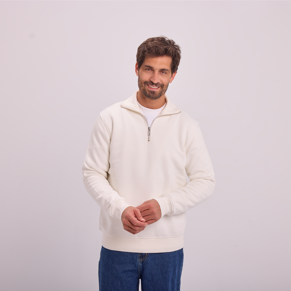 svnty Off-White Quarter-Zip Sweatshirt