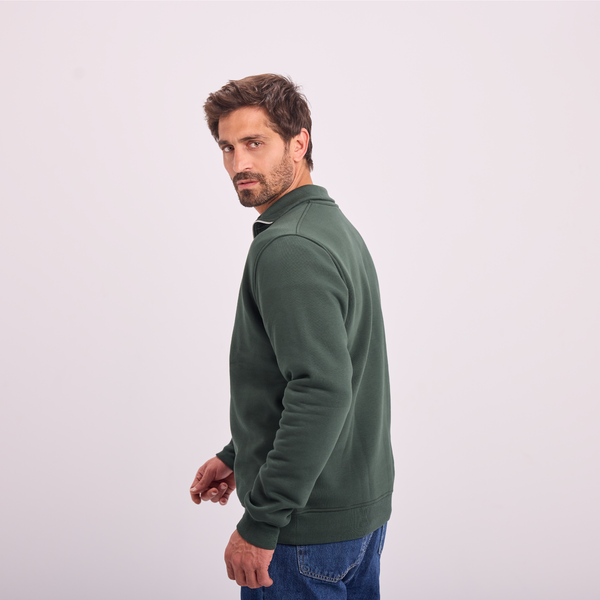 Svnty Olive Quarter-Zip Sweatshirt