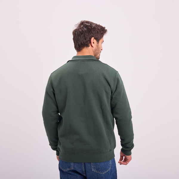 Svnty Olive Quarter-Zip Sweatshirt