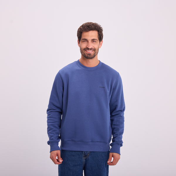 svnty Petrol Blue Logo Print Crewneck
