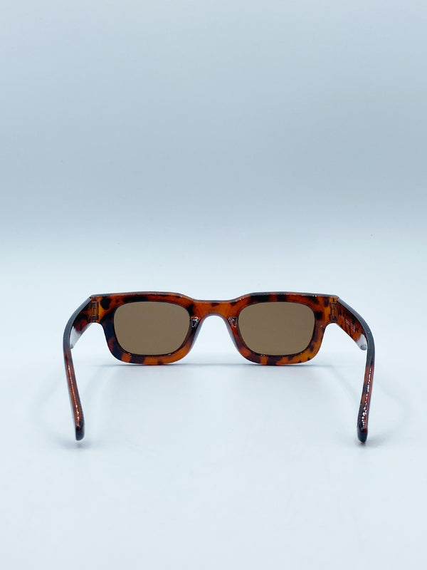 Svnx Chunky Square Frame Sunglasses In Tortoiseshell