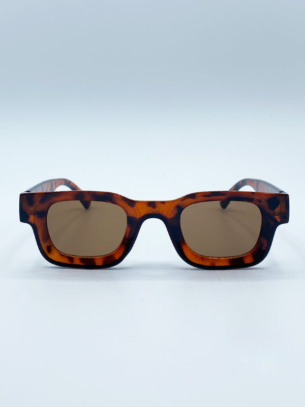 svnx Chunky Square Frame Sunglasses in Tortoiseshell