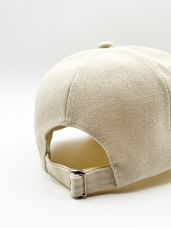 Svnx DANIA Cotton Baseball Cap With Lemon Embroidery In Cream