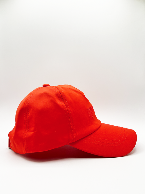 Svnx DARCIE Soft Nylon 'enjoy The Now' Embroidered Baseball Cap In Setting Sun