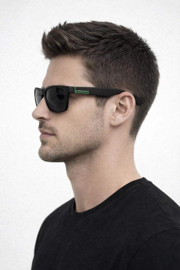 Svnx Matte Wayfarer Sunglasses In Black With Case - Polarised