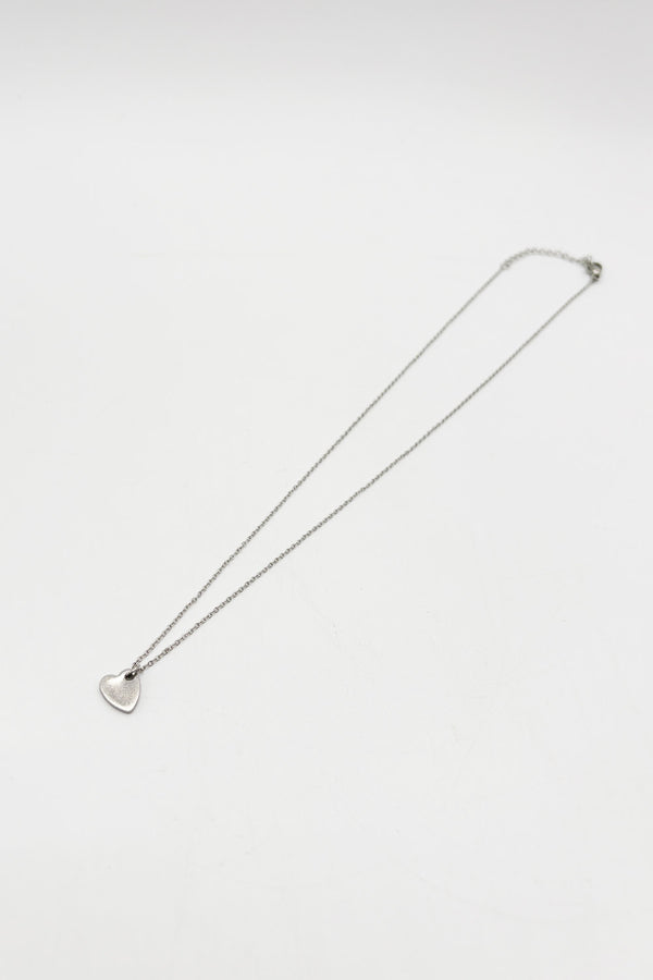 Svnx Mini Heart Pendant Necklace In Silver - Gift Boxed