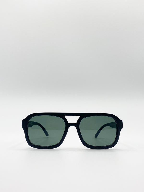 svnx Navigator Retro Style Plastic Frame Sunglasses