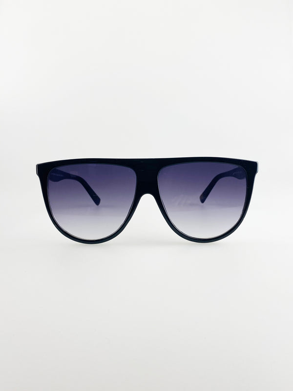 Svnx Oversized Rounded Frame Sunglasses With Ombre Lenses