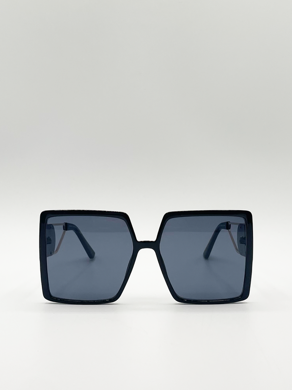 svnx Oversized square sunglasses with temple frame detail