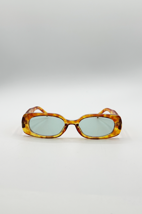 svnx Rectangular Sunglasses in Orange Tortoiseshell