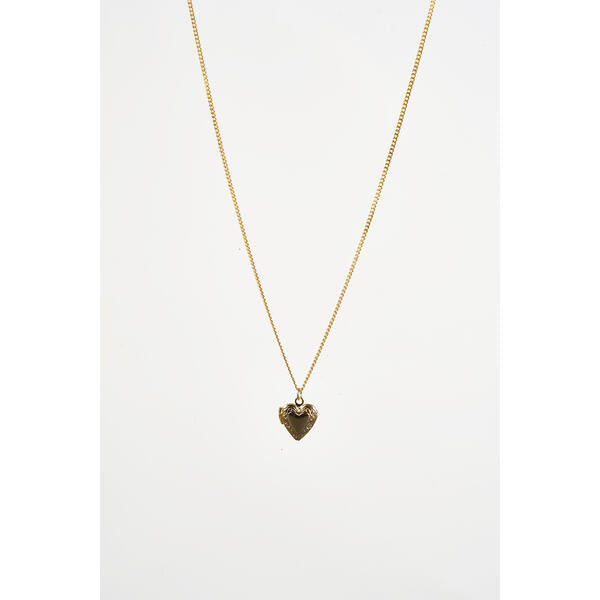 svnx Small Heart Locket Necklace In Gold - Gift Boxed