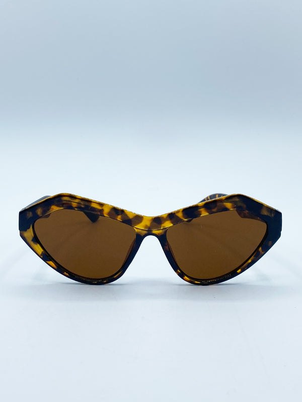 Svnx Angular Sunglasses In Tortoiseshell