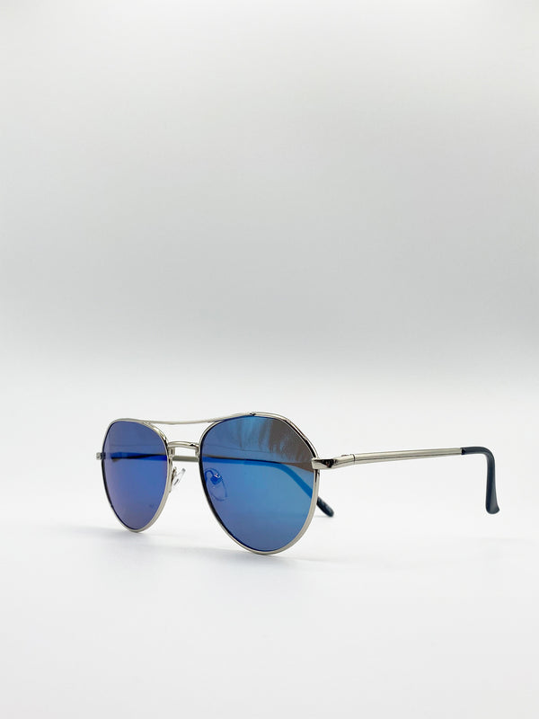 Svnx Aviator Sunglasses With Mirror Lenses