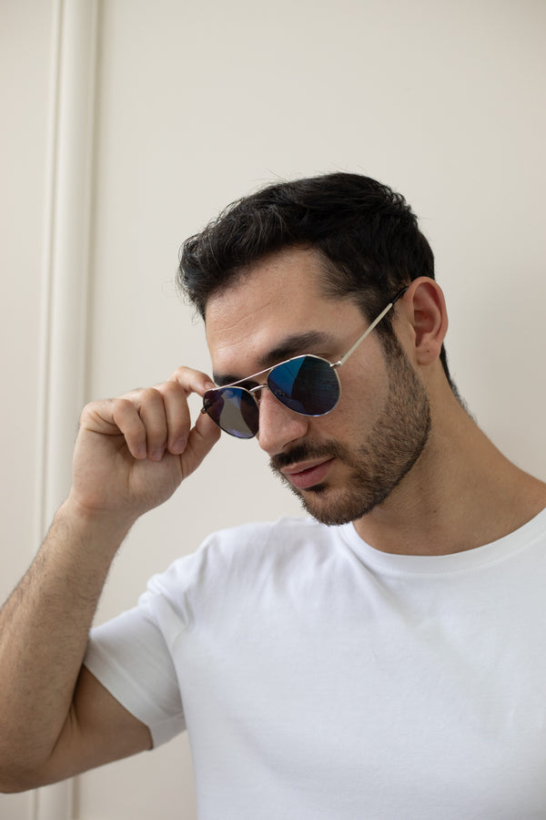 Svnx Aviator Sunglasses With Mirror Lenses