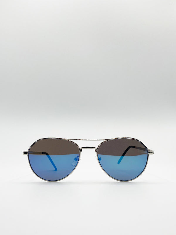 svnx Aviator Sunglasses With Mirror Lenses