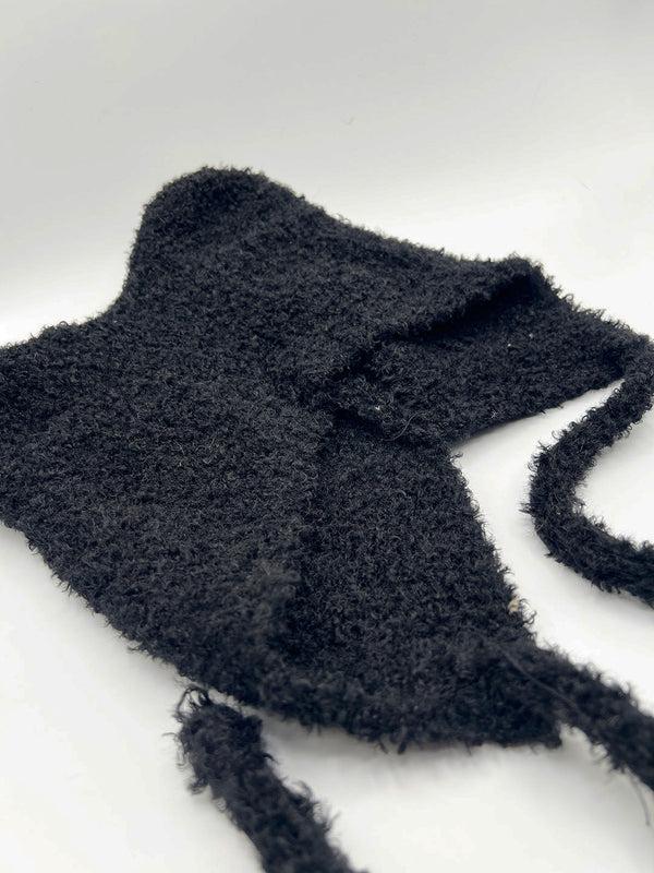 Svnx Beanie With Bear Ears In Black