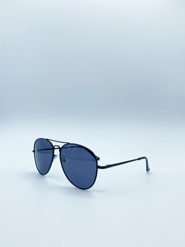 Svnx Black Aviator With Black Lenses