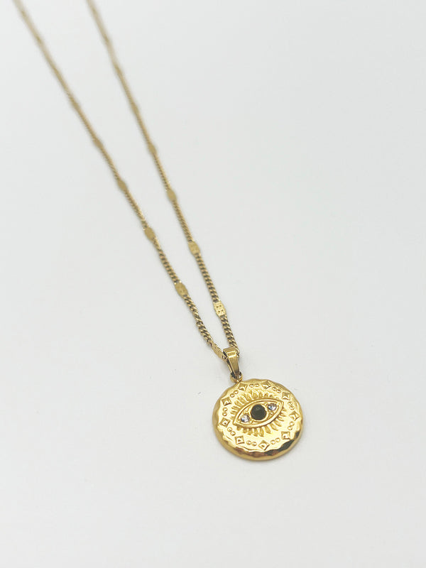 Svnx Black Eye Pendant Necklace